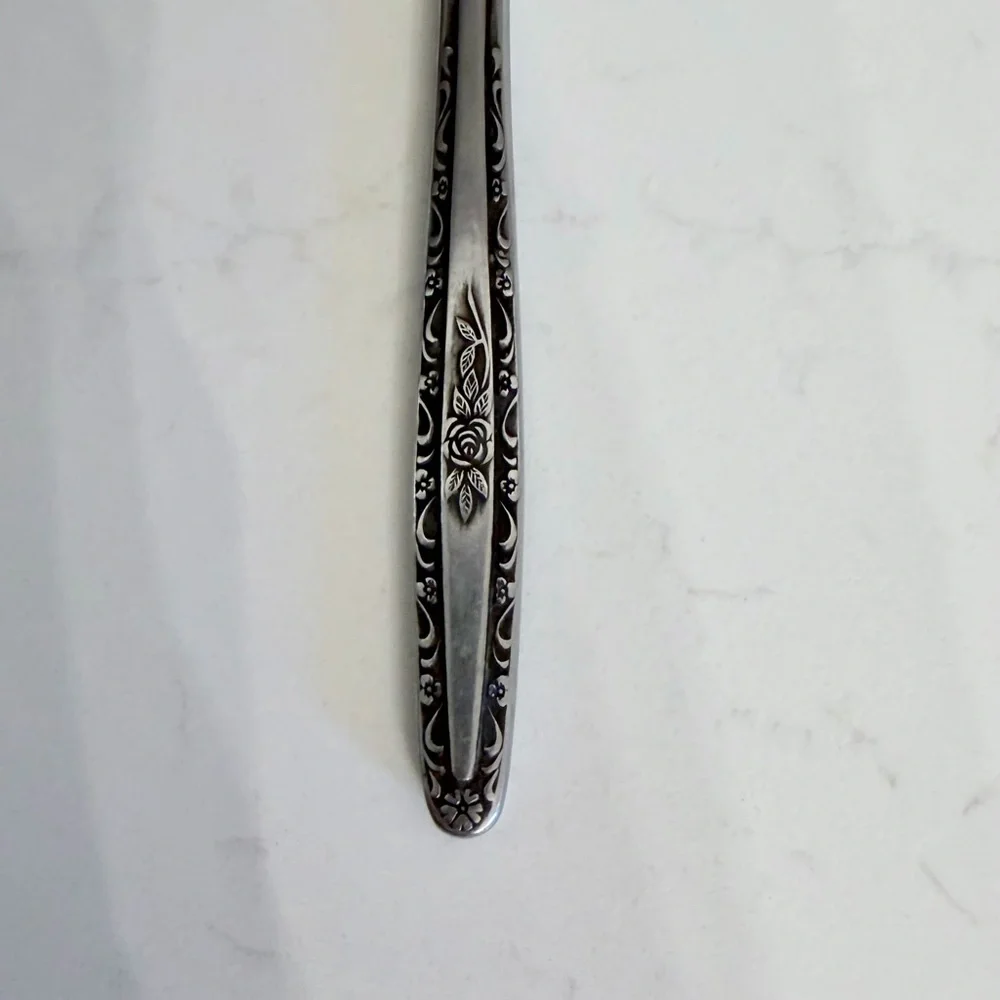 Vintage Interpur Stainless Steel Fork - Mid Century Modern Flatware Replacement